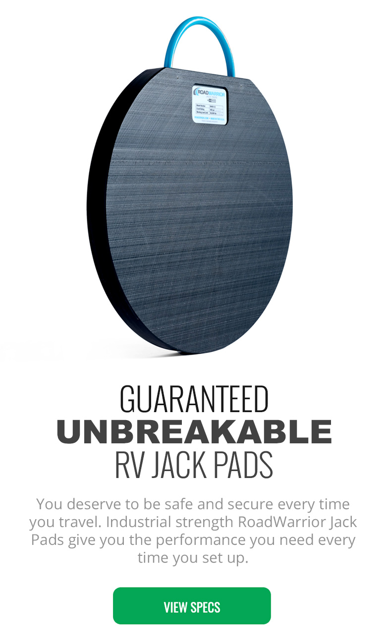 RV Jack Pads by DICA  RoadWarrior Trailer & Camper Stabilizer Pads